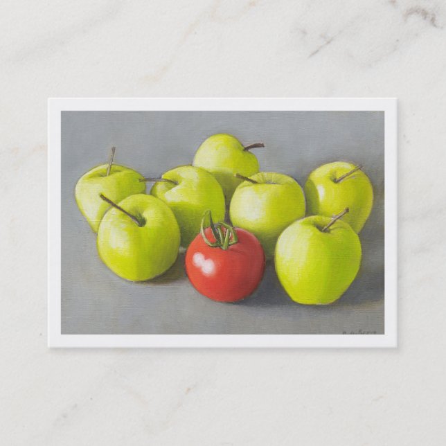 Kärlek Apple Visitkort (Framsida)