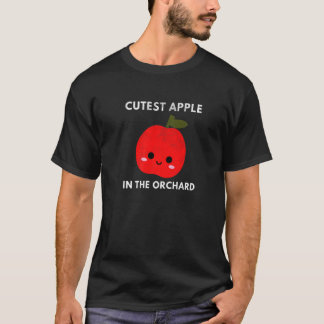 Kärlek äpplen som plockar kutest äpple i frukten a t shirt