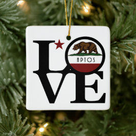 KÄRLEK Aptos California Julgransprydnad Keramik