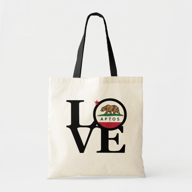 KÄRLEK Aptos Tote Bag Tygkasse (Framsidan)