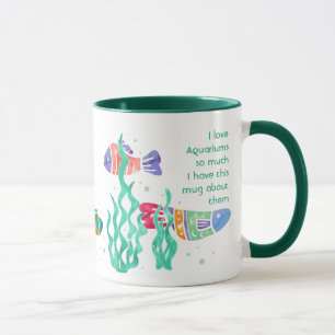 Kärlek Aquarium Fish så mycket jag Roligt Quote Mu Mugg