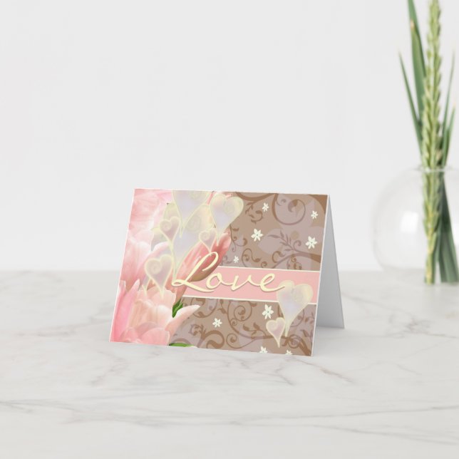 Kärlek är 1 korinthians 13:4-8 NIV Helgkort (Framsida)