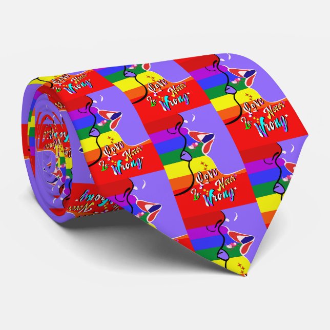 Kärlek är aldrig fel pride slips (Rullad)