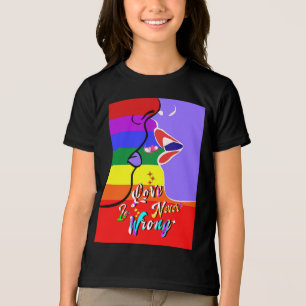 Kärlek är aldrig fel pride t shirt