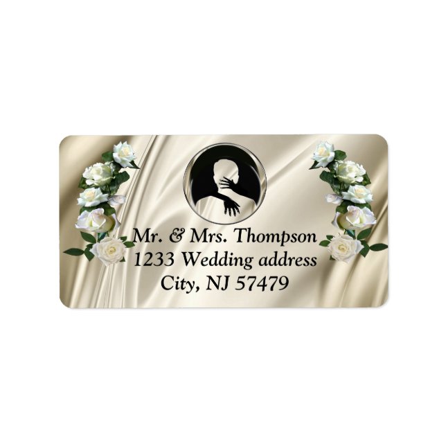 Kärlek är All där finns bröllopsetiketter Adressetikett (Framsidan)