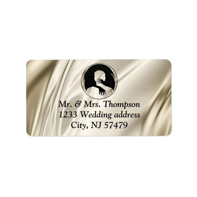 Kärlek är All där finns bröllopsetiketter Adressetikett (Framsidan)