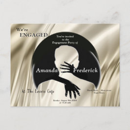 Kärlek är All där finns Förlovning Inbjudan Vykort