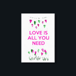 Kärlek är allt du behöver canvastryck<br><div class="desc">Idéer och Helgdagar</div>