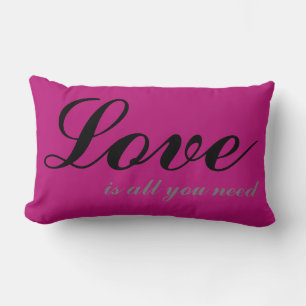 Kärlek är allt du behöver för Cushion Shocking Ros Lumbarkudde
