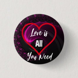 Kärlek är allt du behöver för hjärthjärthjärtans d knapp