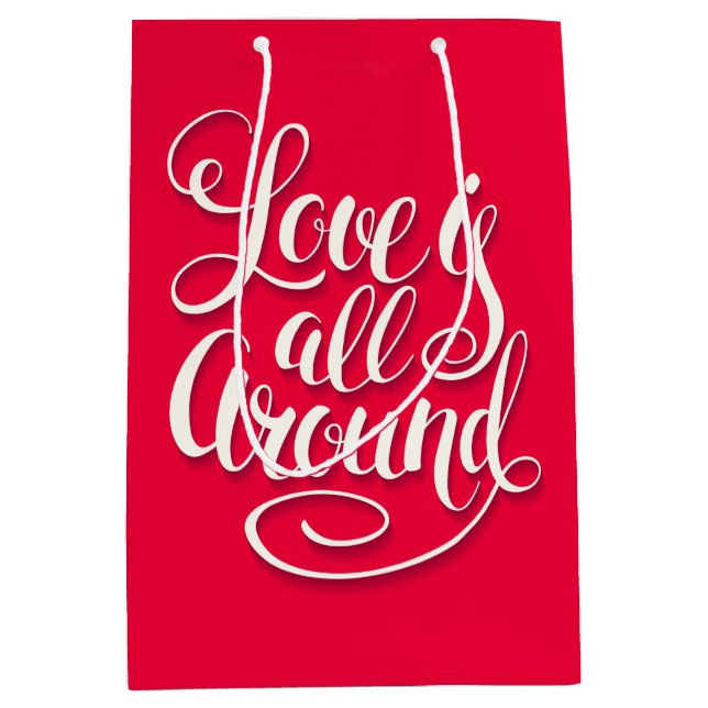 Kärlek är allt runt Rosa för skriptbokstäver (Framsidan)