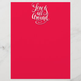 Kärlek är allt runt Rosa för skriptbokstäver