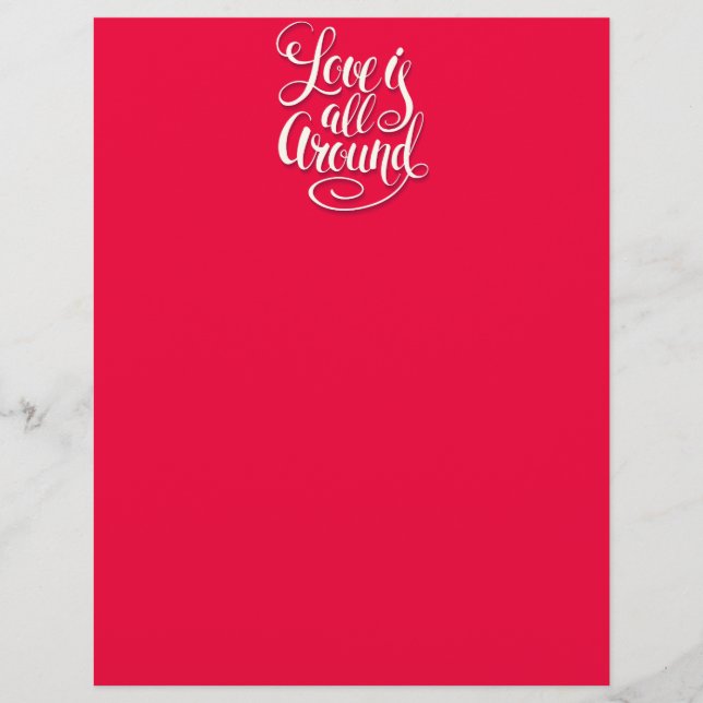 Kärlek är allt runt Rosa för skriptbokstäver (Framsida)