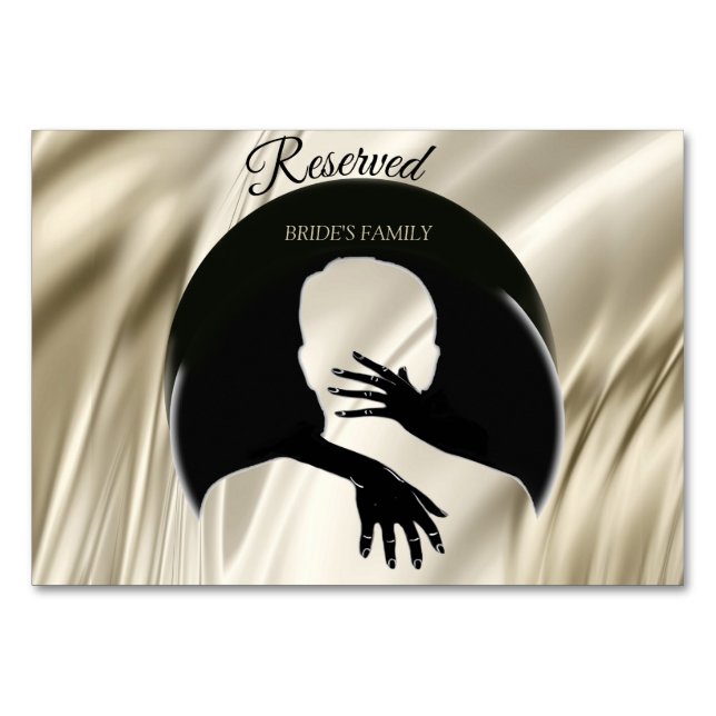 Kärlek är allt som finns Bröllopsreservationskort Bordsnummer (Framsidan)