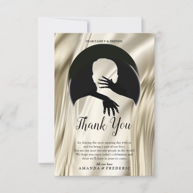 Kärlek är allt som finns där tack-kortet OSA kort (Framsida)