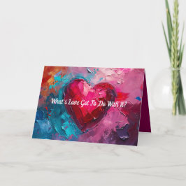 KÄRLEK ÄR ALLT VALENTINKORT/KÄRLEK TACK KORT