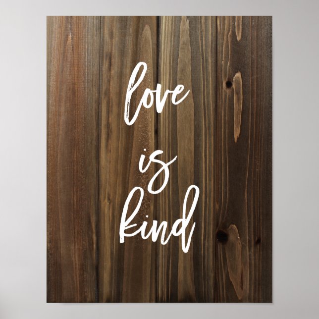 Kärlek är av samma slag som Faux Wood | POSTER (Framsidan)