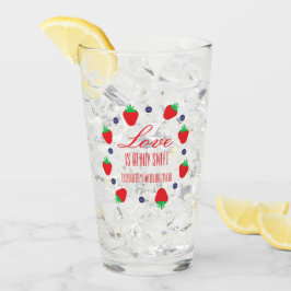 Kärlek är Berry Sweet Fruit Möhippa Glaskopp