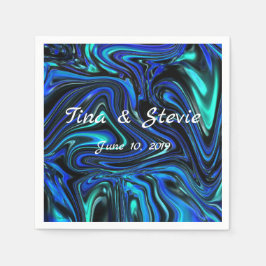 Kärlek är blått pappersservett