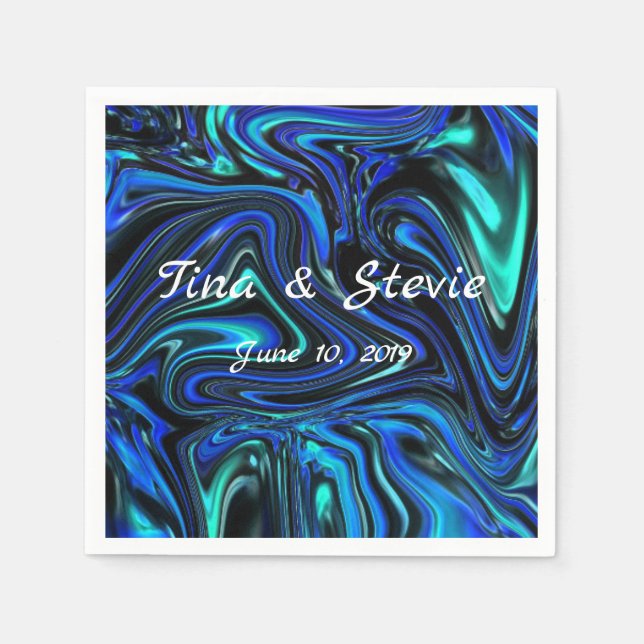 Kärlek är blått pappersservett (Framsidan)