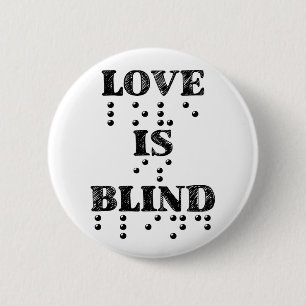 Kärlek är Blind Braille Knapp