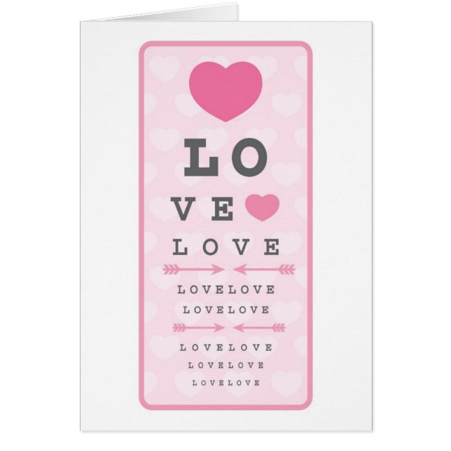 Kärlek är blind hälsningskort (Framsidan)