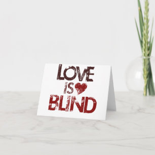 Kärlek är Blind Helgkort