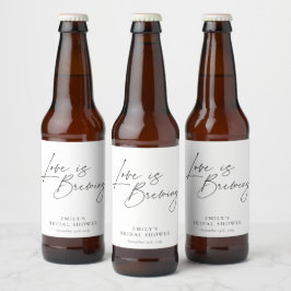 Kärlek är Blommigten Brewing Möhippa Ölflaska Etikett
