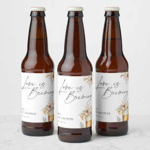 Kärlek är Blommigten Brewing Möhippa Ölflaska Etikett