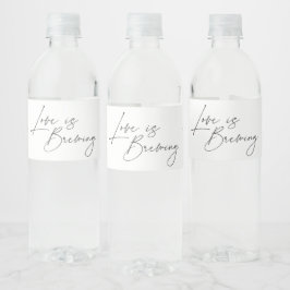 Kärlek är Blommigten Brewing Möhippa Vattenflaskor Etikett