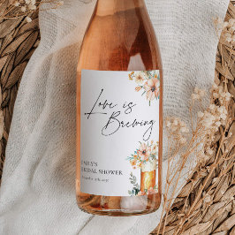 Kärlek är Blommigten Brewing Möhippa Vinflaska Etikett