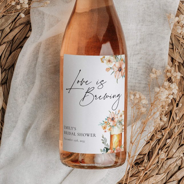 Kärlek är Blommigten Brewing Möhippa Vinflaska Etikett (Skapare uppladdad)
