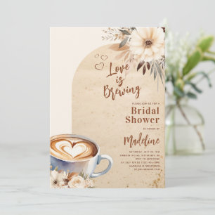 Kärlek är Brewing Arch Coffee Möhippa Inbjudningar