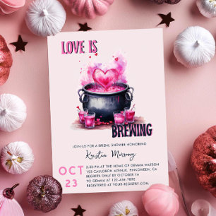 Kärlek är Brewing Cauldron of Potion Möhippa Inbjudningar