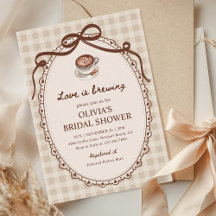 Kärlek är Brewing Gingham Coffee Möhippa