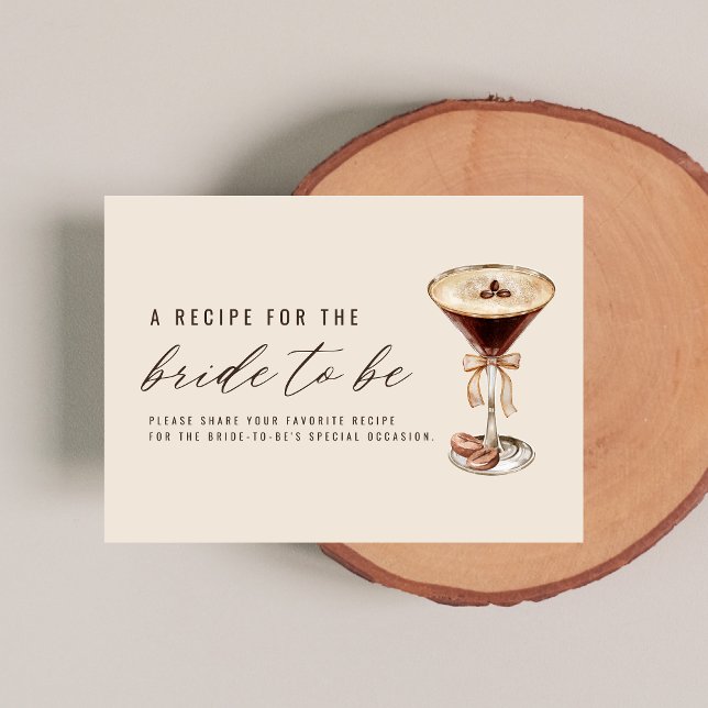 Kärlek är Brewing Martini Möhippa Recipe Tilläggskort (Skapare uppladdad)