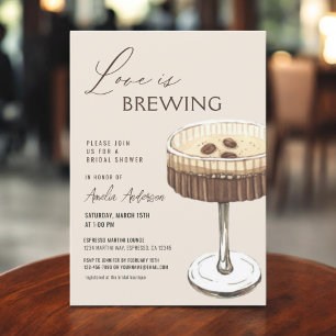 Kärlek är Brewing Möhippa Espresso Martini Inbjudningar