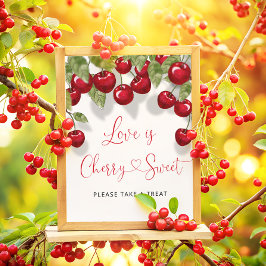 Kärlek är Cherry Sweet ta ett fördrag Poster