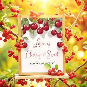 Kärlek är Cherry Sweet ta ett fördrag Poster