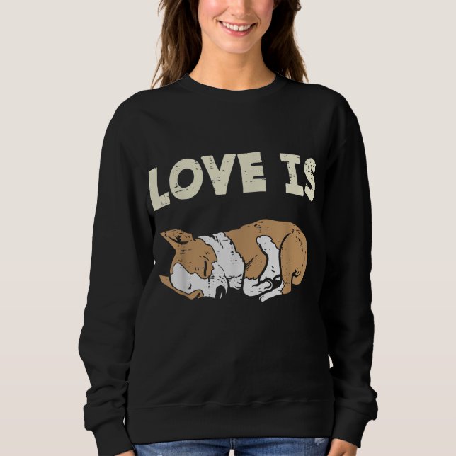 Kärlek är Chihuahua Chiwawa Animal Pet Hund älskar T Shirt (Framsida)