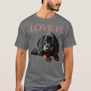 Kärlek är Dachshund Hund1 T Shirt