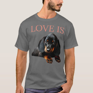 Kärlek är Dachshund Hund1 T Shirt