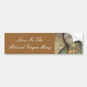 KÄRLEK ÄR DEN BLESSERADE VIRGIN MARY BILDEKAL