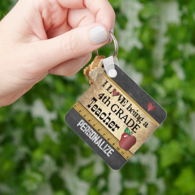 Kärlek är den fjärde Klass-läraren Nyckelring (Hand)