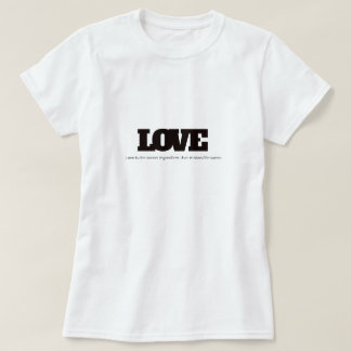 Kärlek är den hemliga ingrediensen t shirt