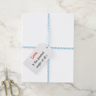 Kärlek är den Underbarare Magic of All Gift Märkre Presentetikett
