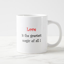 Kärlek är den underbarare magiken av alla jumbo mugg
