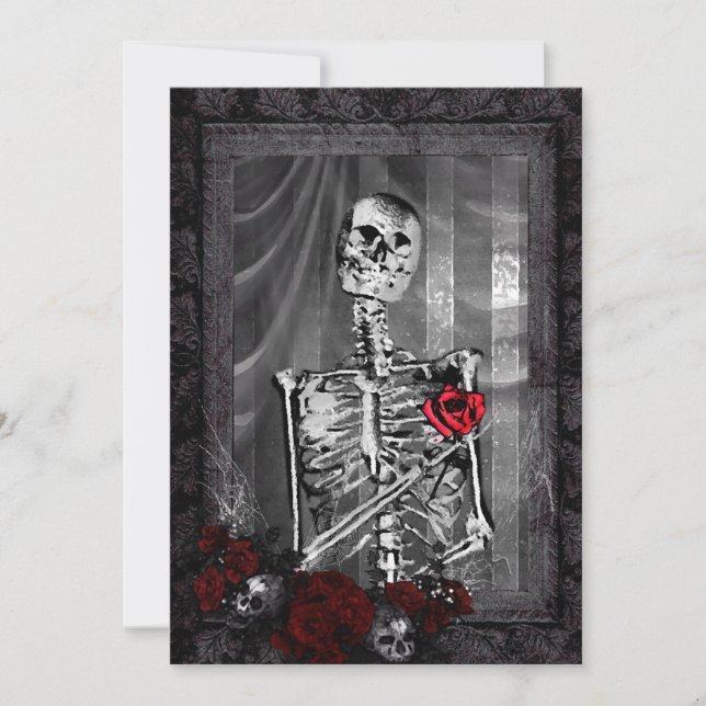 Kärlek är den yttre gotiska Bröllop Inbjudningar (Framsida)