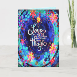 Kärlek är det närmaste magi Inspirivity Kort
