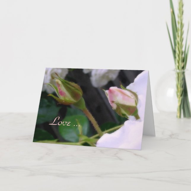 Kärlek är… det romantiska valentinkortet helgkort (Framsida)